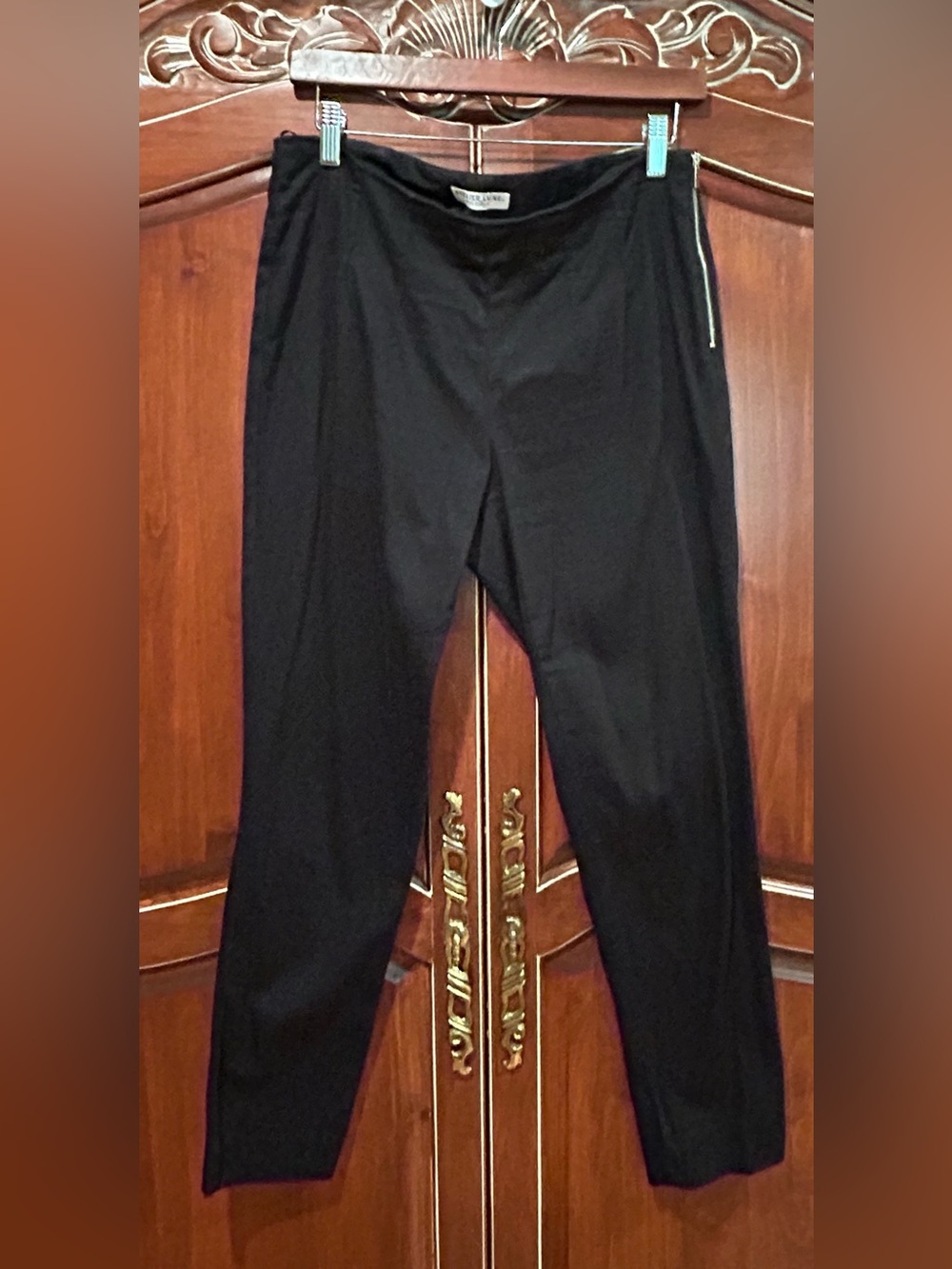 Black Women's Ankle Cotton Pants